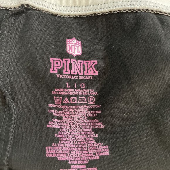 VS Victorias Secret PINK Yoga Pants NFL Pittsburgh Steelers Size Large L Foiled - Picture 4 of 4
